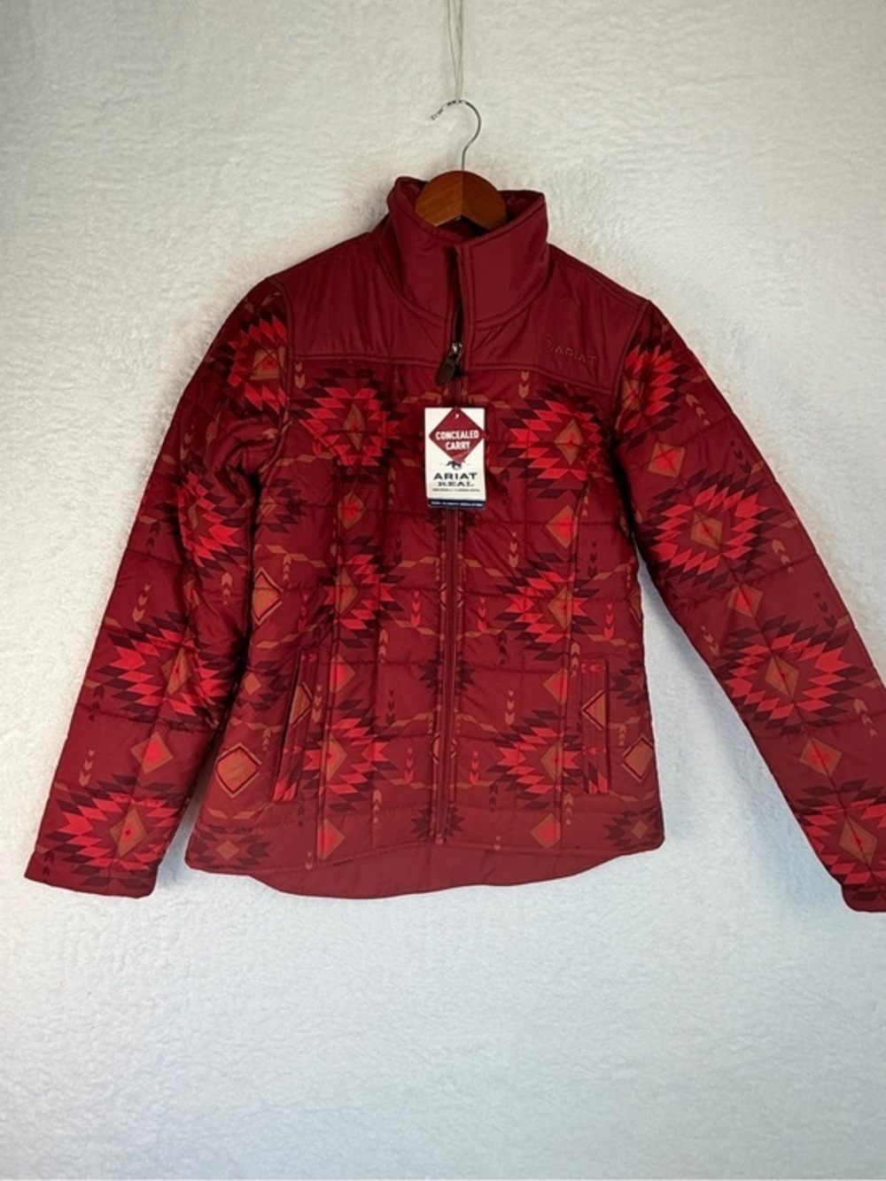 Ariat REAL Crius Insulated Jacket Burnt Rose Print NWT Western Size Small coat